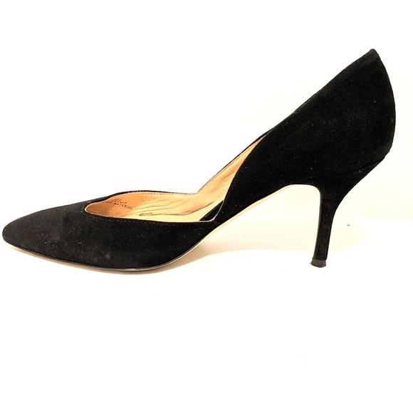 J. Crew Shoes - J. Crew Colette Black Suede Leather Heels Size 6